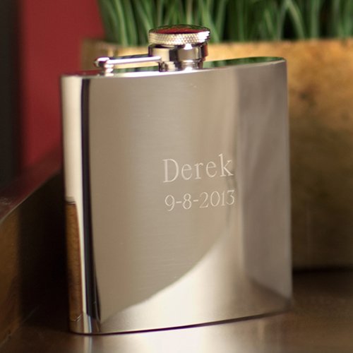 Personalized High Polish Stainless Steel Flask