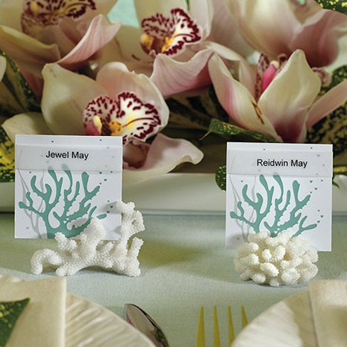 Coral Place Card Holders