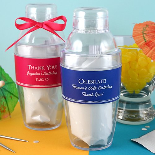 Personalized Cocktail Shaker with Drink Mix