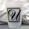 monogrammed plastic cups