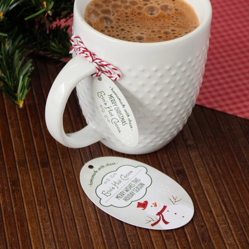 Personalized Oval Holiday Favor Gift Tags