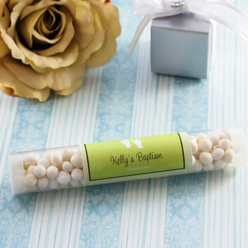 Personalized Baptism Candy Tubes