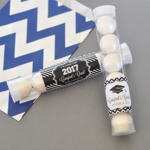 Personalized Graduation Candy Tubes