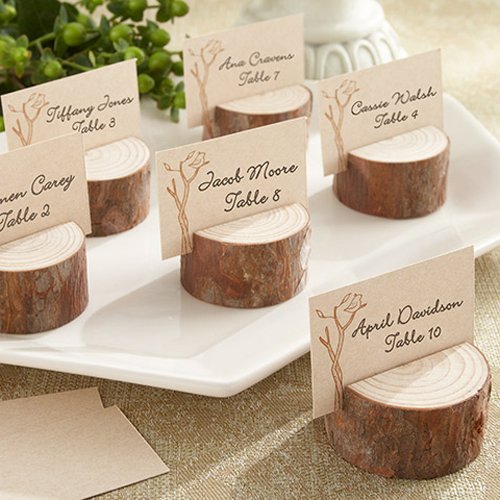 Rustic Real Wood Place Card Photo Holders
