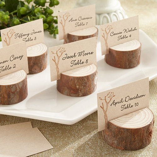 wood place card holders