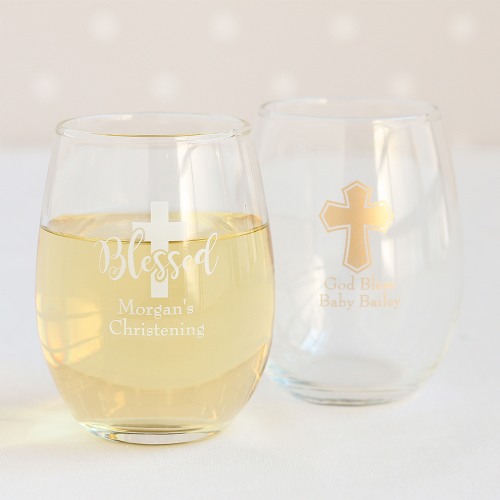Personalized Party Stemless Wine Glass