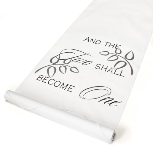 "And the Two Shall Become One" Aisle Runner