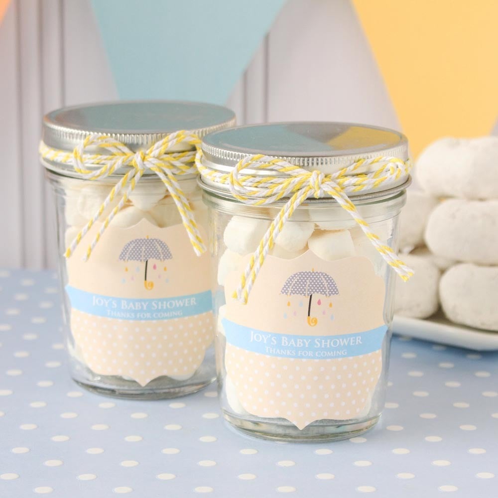 baby shower mason jar