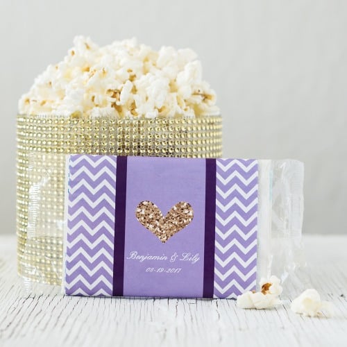 Personalized Bridal Microwaveable Popcorn Bags