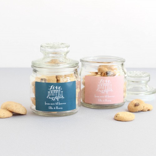 Personalized Mini Wedding Themed Cookie Jars