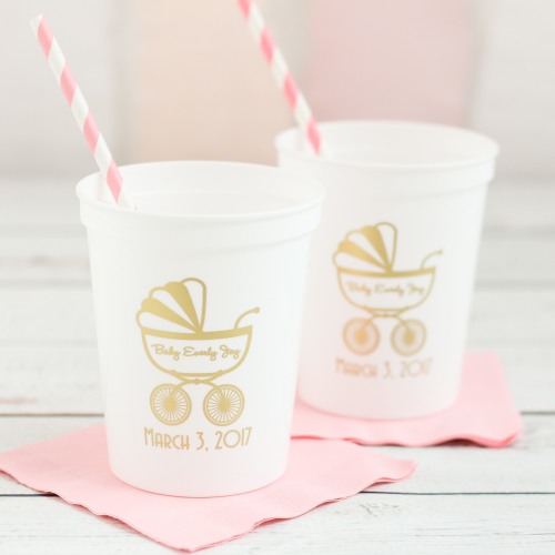 Personalized Baby Shower Stadium Cups