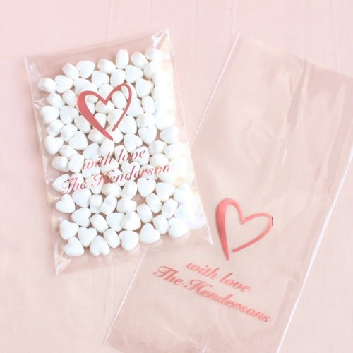 Personalized Wedding Cellophane Bags