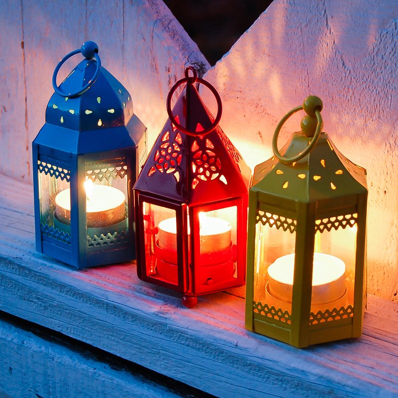 Mini Hurricane Lantern, Mini Tealight Lantern, Hurricane Tealight Lantern