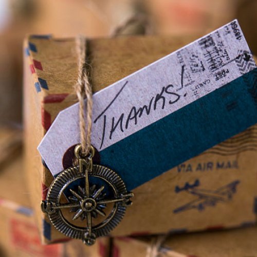 "Well Traveled" Vintage Paper Tags
