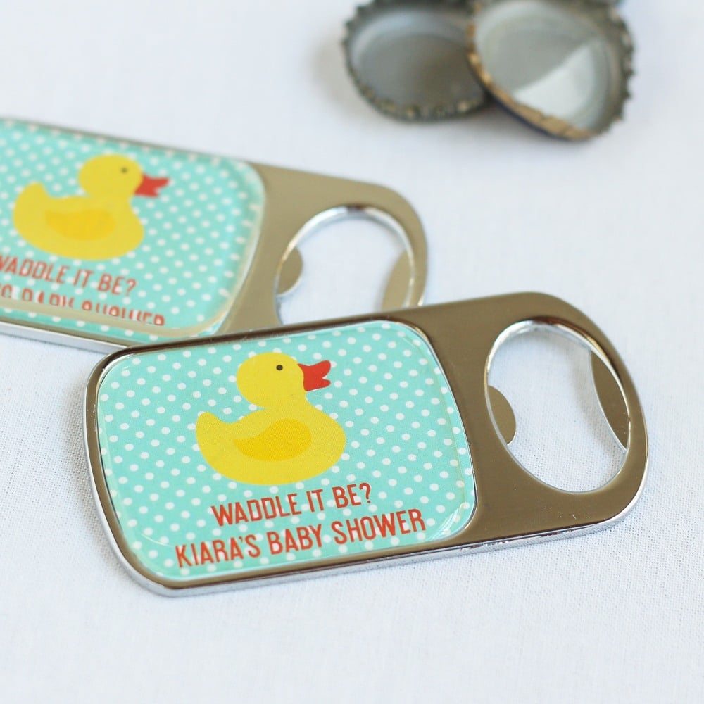 bottle opener favors baby shower