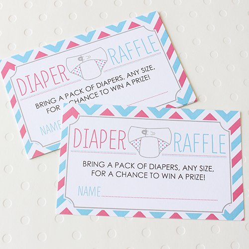 diaper raffle wording