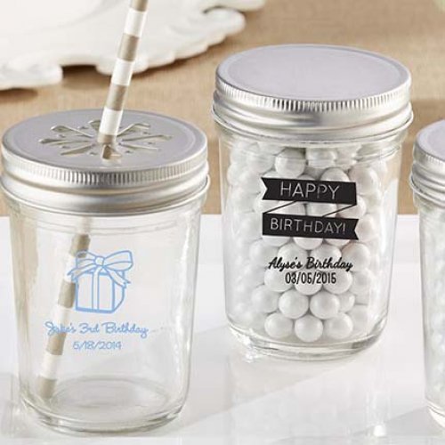 Personalized Birthday Mason Jars, Personalized Printed Mason Jars ...