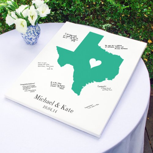 Personalized Canvas Guest Book