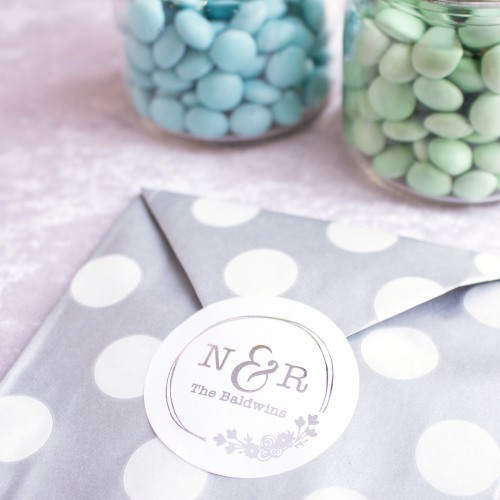 Personalized Metallic Foil Round Labels