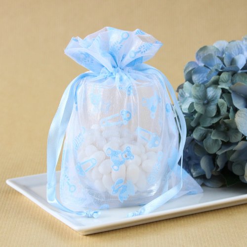 Baby Shower Print Organza Bags