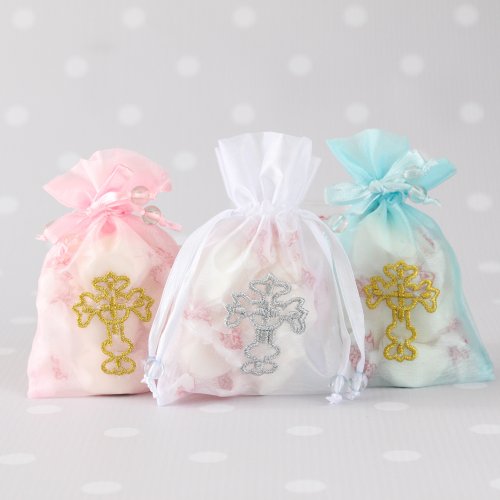 Religious Cross Organza Bags