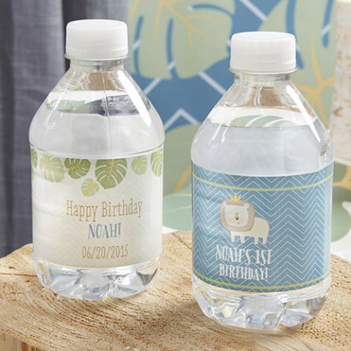 Personalized Birthday Themed Water Bottle Label
