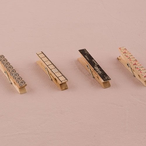 Patterned Wooden Clothespins Wooden Clothespins Vintage Patterned   102240 0 