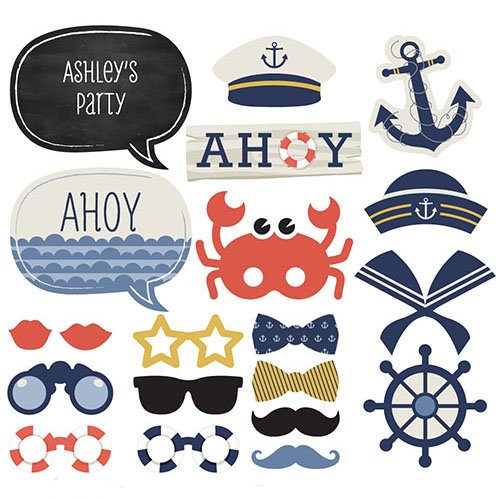 Photo Booth Props, Photo Booth Props Kit, Personalized Photo Booth