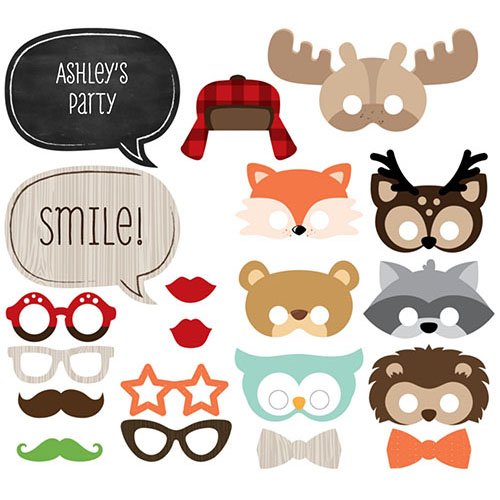 Photo Booth Props, Photo Booth Props Kit, Personalized Photo Booth
