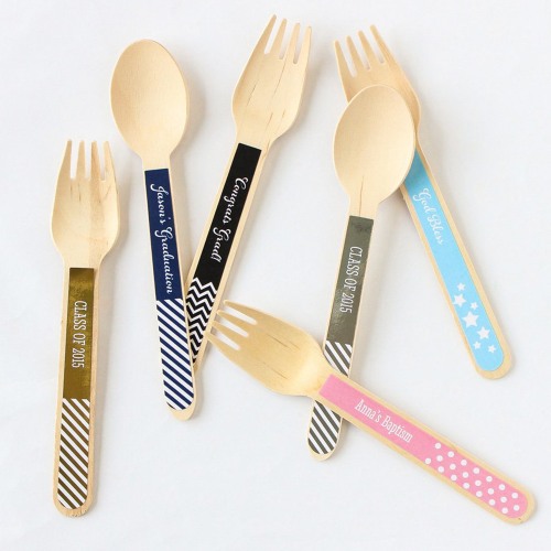 Personalized Party Wooden Utensils