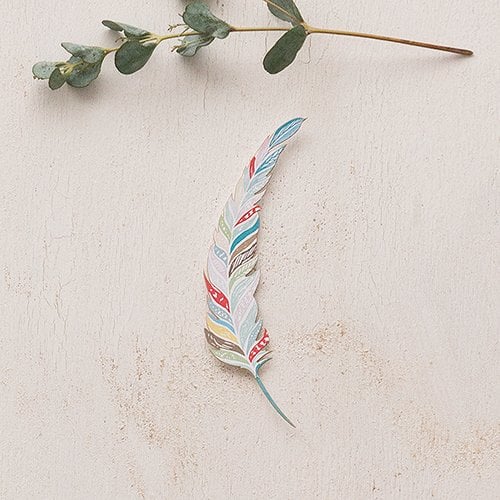 Paper Feather Decorations