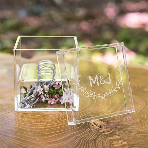Personalized Acrylic Ring Box