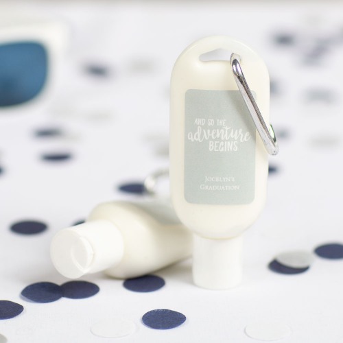 Personalized Party Sunscreen with Carabiner