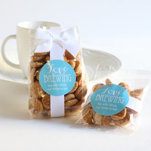Personalized Bridal Cookie Favor Bags