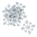 Silver Sparkle Snowflake Confetti