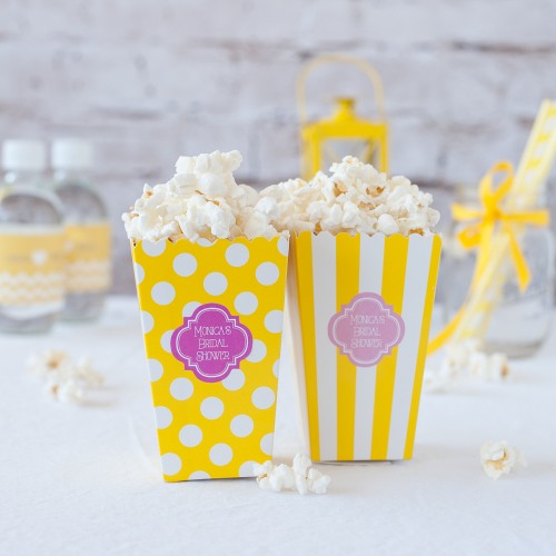 Personalized Popcorn n Treats Boxes