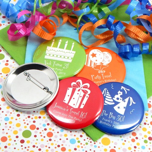 Personalized Birthday Button Pin
