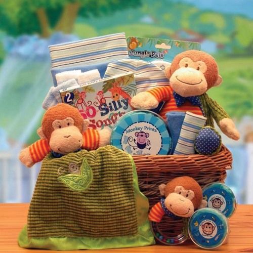 Little Monkey Baby Gift Basket