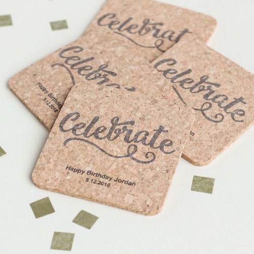 Personalized Coasters, Custom Cork Coasters, Cork Personalized Coasters