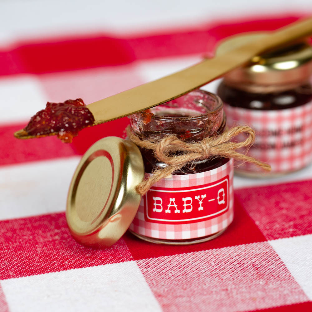 jam baby shower favors