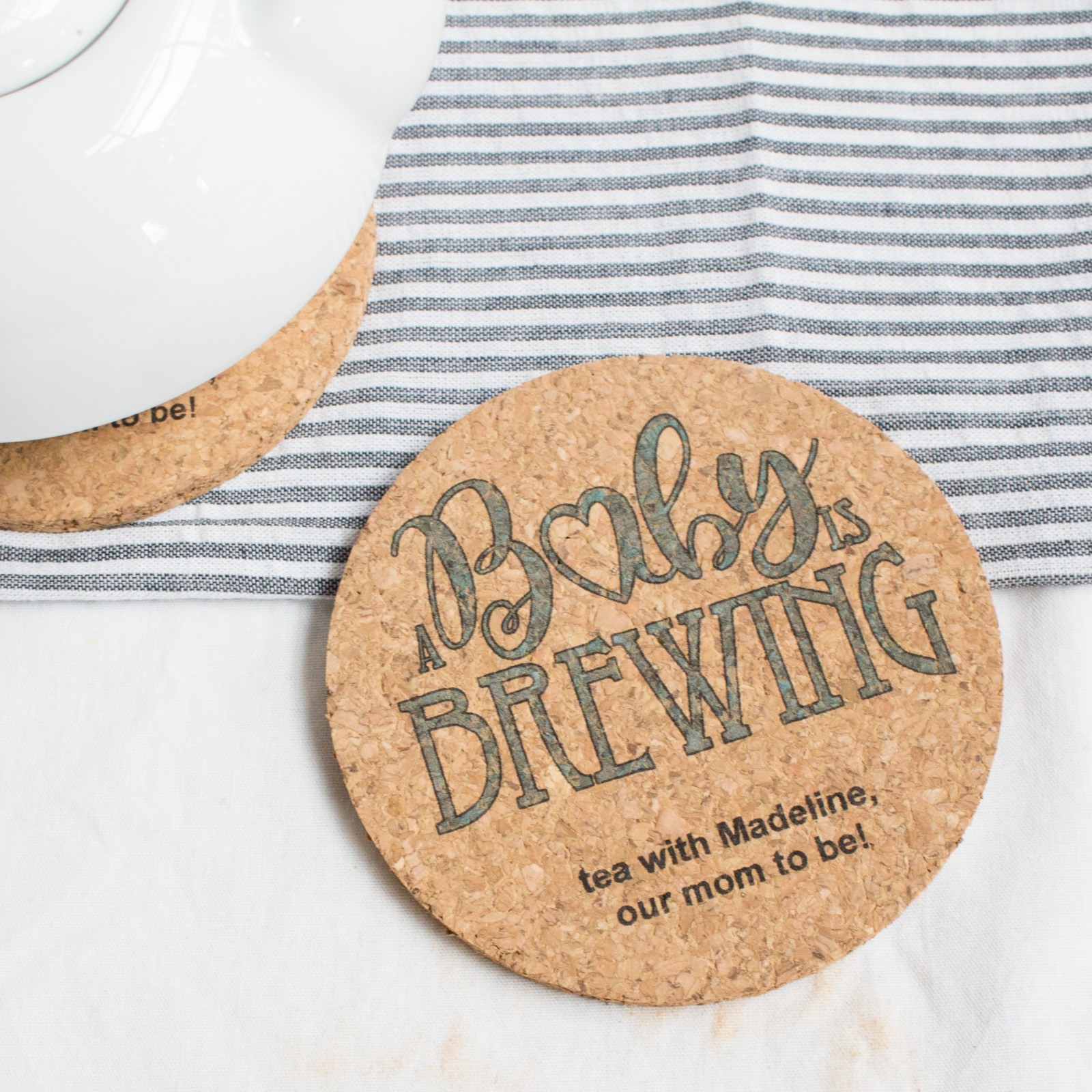 baby shower coasters