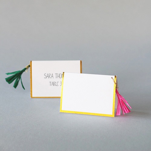colored place cards
