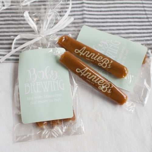 Personalized Baby Shower Caramel Favors