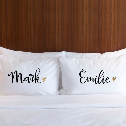 personalized pillow cases for couples