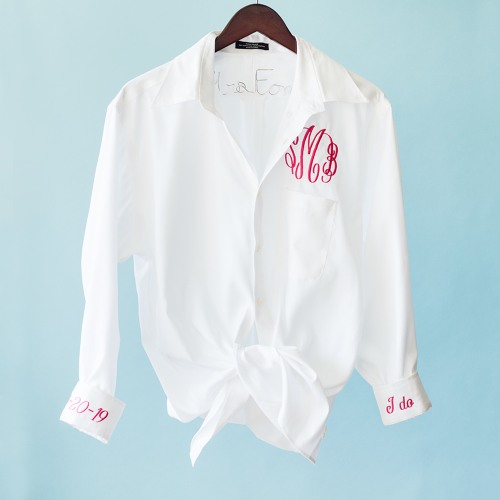 Personalized Bridal Button Up Shirt