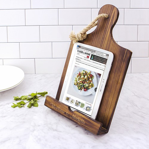 Personalized Wooden Recipe Stand