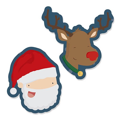 Holiday Scrap Book Cut-Outs, Holiday Cut Outs, Paper Cut-Outs