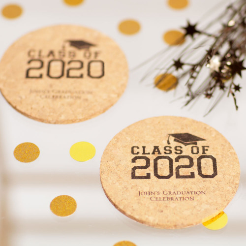 Personalized Party Cork Coasters
