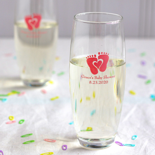 Personalized Baby Stemless Champagne Flute
