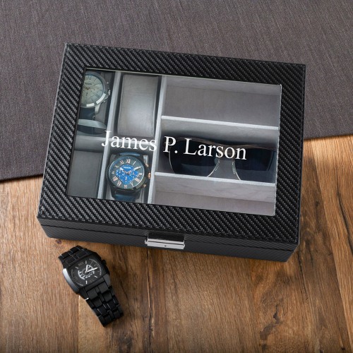 Personalized Watch and Sunglasses Box